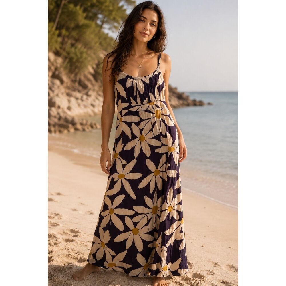 Boden Floral Maxi Dress 8